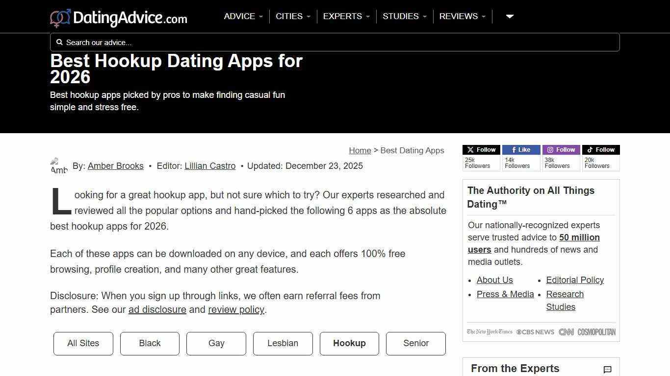 6 Best Hookup Apps (2026) - See Reviews